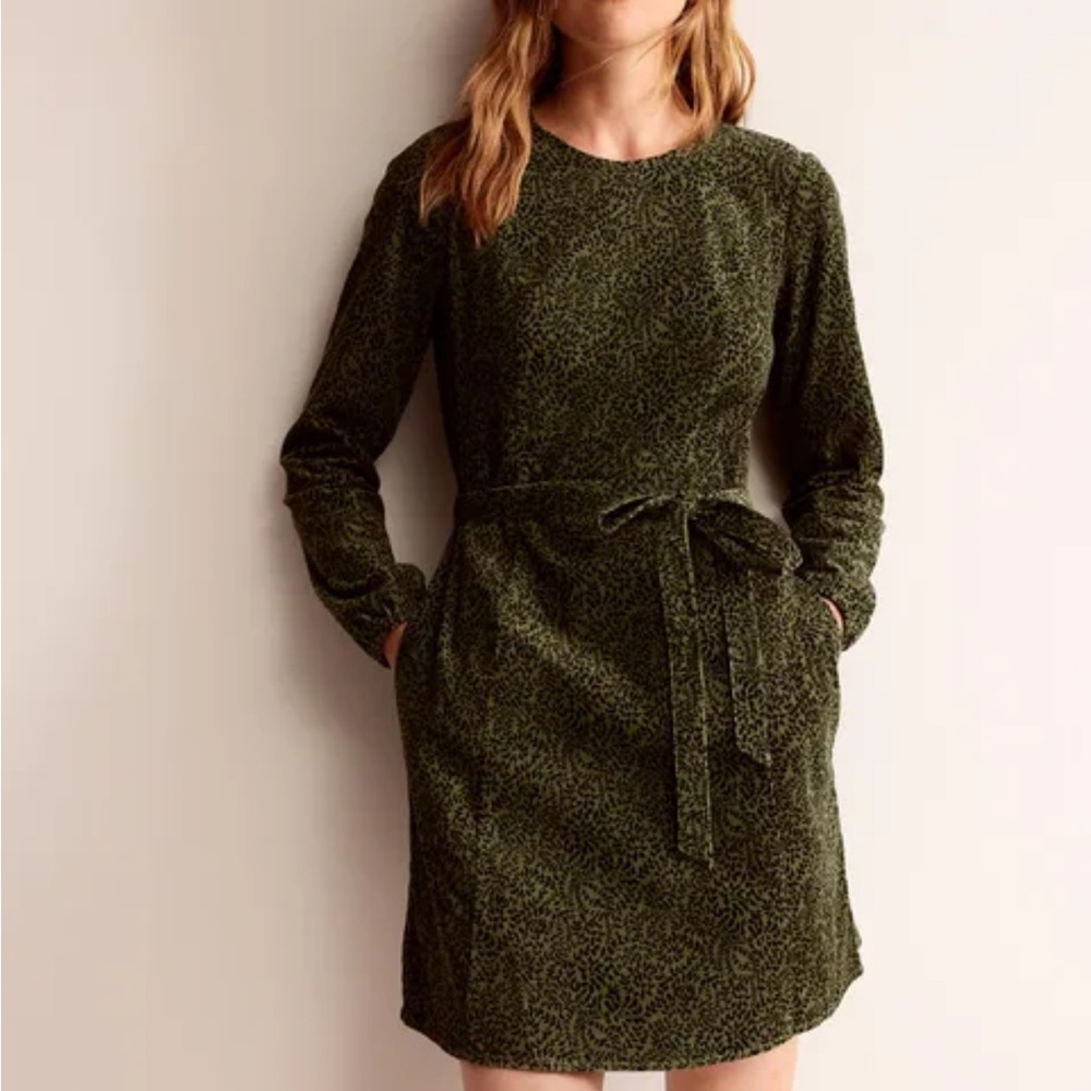 Boden Green Harriet Corduroy Dress - Size 0R